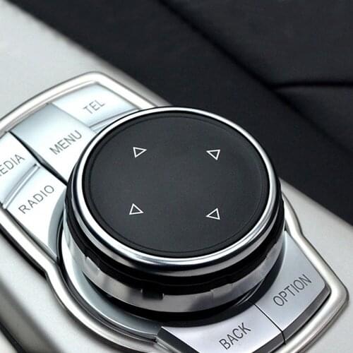 1Pc Center Control Multimedia Button Knob Controller Trim Cover For BMW 1 3 5 6 Series X1 X3 X4 X5 X6 F10 F20 F30 IDRIVE