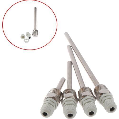 1 X Durable 50-200mm Stainless Steel Thermowell 1/2" NPT Threads For Temperature Sensors