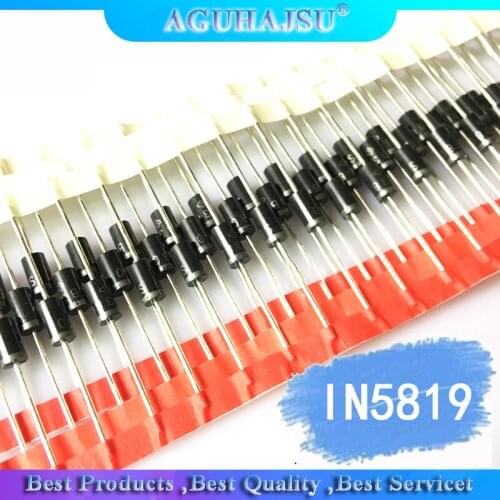 100PCS IN5819 DO-41 1A 40V SCHOTTKY DIODE 1N5819 DIP