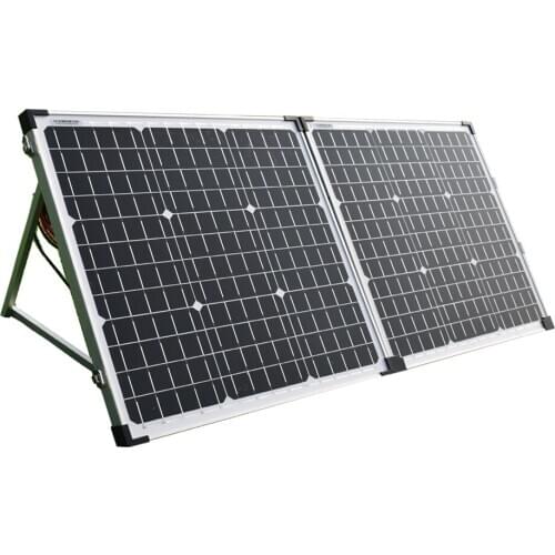 100W Solar Home Kit Glass Foldable Solar Panel 5V USB For Phone 12V Battery Charger Used Car Boat RV Hiking Camping