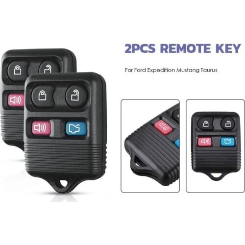 2Pcs Replacement Keyless Entry Remote Control Car Key Fob Shell Case Key Holder Protector Transmitter For Ford Explorer