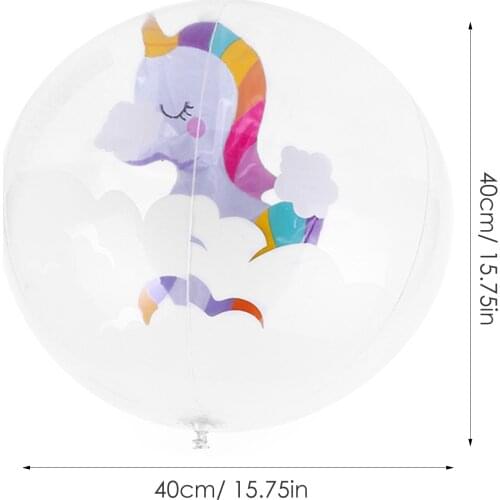 3pcs Inflatable Swimming Pool Balls Flamingo Pool Float Unicorn Baby Swimming Pool Floats Baby Pool Toys Bathing Pool Beach Ball
