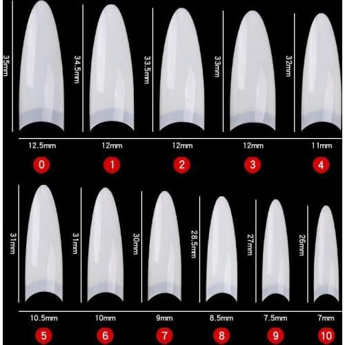 32/500/600pcs /Set Acrylic False Nail Tips Practice Nail Capsules Artificial Nails Soft Gel Full Cover Nail Tips Manicure Tools