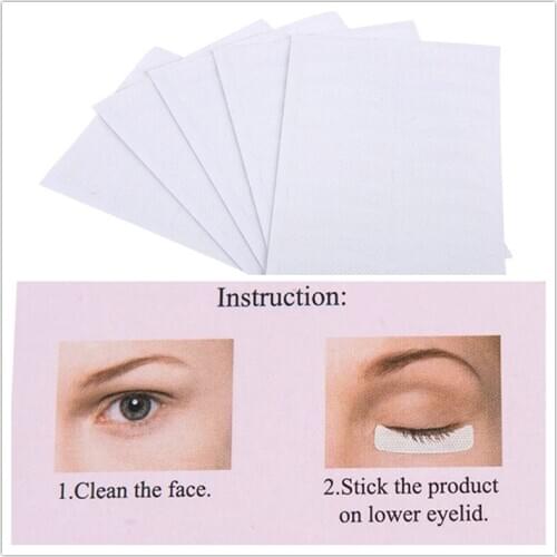 50 Pairs/Pack Medical Non-woven Fabrics Patches Professional Eyelashes Extension Stickers Makeup Tools Under Eye Pads