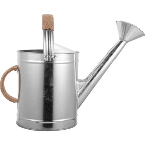 5L Large Iron Watering Can Long Spout Watering Pot Gardening Kettle Tool
