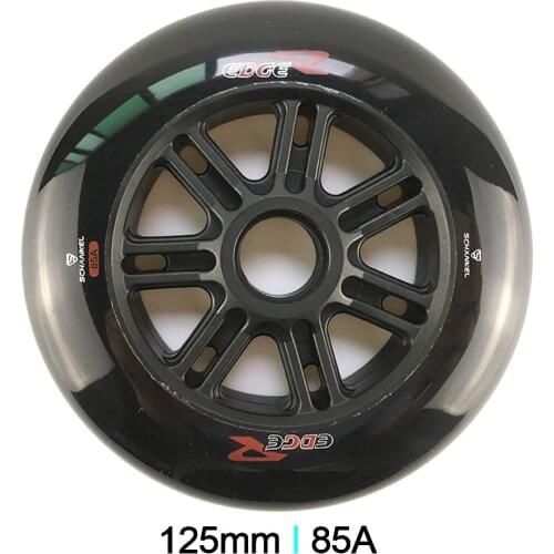 6 Pieces/lot Free Shipping Schankel Edger Speed Skates Wheels High Response Wheels 125mm 85A Inline Speed Racing Skating Wheels