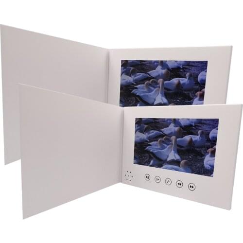 7inch video booklet HD Screen Brochure Universal Video Greeting Cards Fashion Design Video Advertising Cards (hyh-3070)