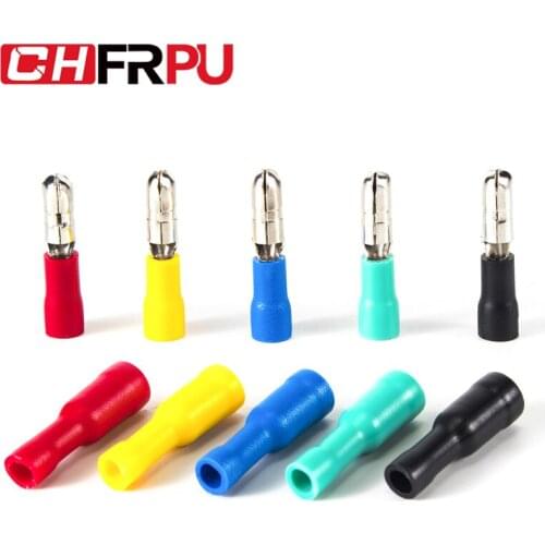 Audio Wiring Female and Male Insulated Electric Connector Crimp Bullet Terminal