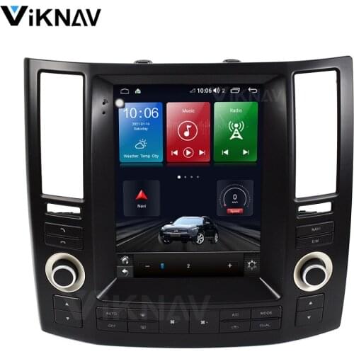 2din head unit Auto stereo For Infiniti FX35 2006 - 2009 For Tesla style screen Car Radio Multimedia Video Player 2 din