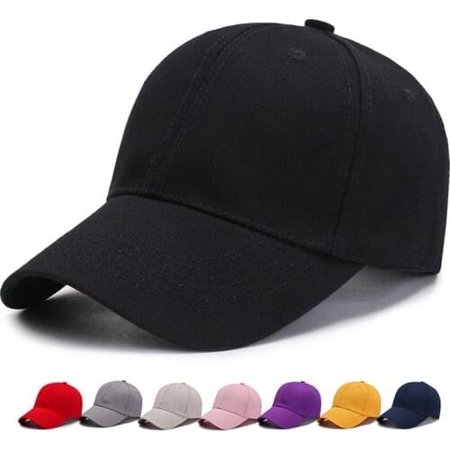 Plain Solid Color Baseball Caps Multicolor Men Women Visor Hat Adjustable Nylon Fastener Tape Casual Sports Hats Wholesale