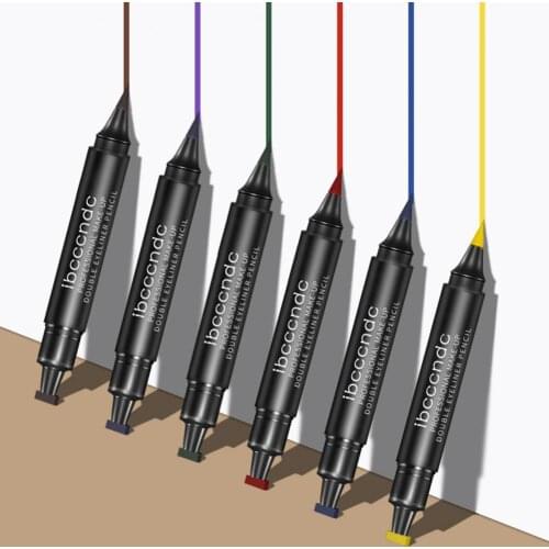 Quick Dry Eye Stamp Pen Double-End Lightweight Waterproof Long Lasting Makeup Wing Eyeliner Pen for Cosmetic