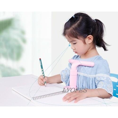 Kids Sitting Posture Corrector Adjustable Anti-myopia Sitting Support Brace Reading Writing Stationery Set Bookmark Tools