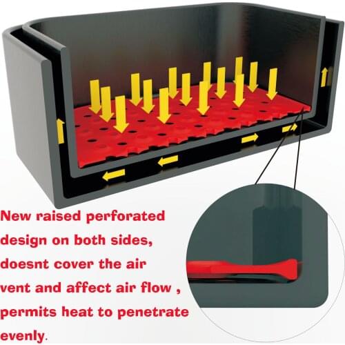 Inch Square Round Heat-resistant Silicone Mat Non-slip Pot Mat Air Frying Pot Mat Kitchen Accessories Gadgets