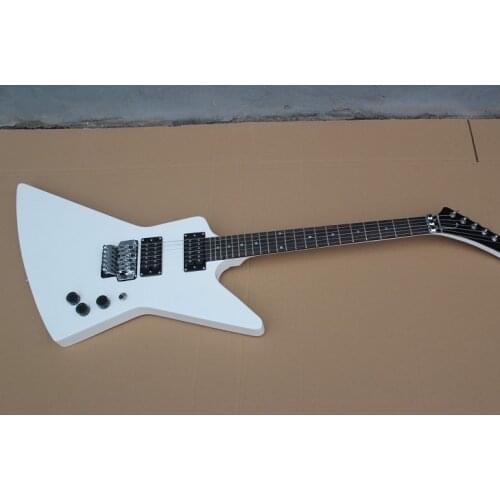 Goose shaped electric guitar white body rosewood can be changed color free delivery