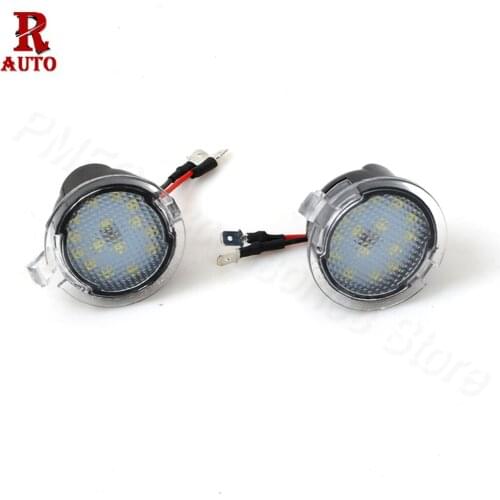 PMFC 2Pcs LED Under Side Mirror Puddle Light Lamp For Toyota Tundra 2007-2017 Sequoia 2008 2009 2010 2011 2012 2013 2014 2017