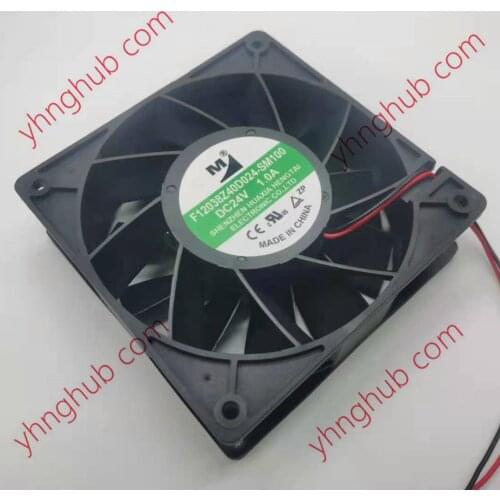 Huaxia Hengtai F12038Z40D024-SM100 DC 24V 1.00A 120x120x38mm 2-Wire Server Cooling Fan