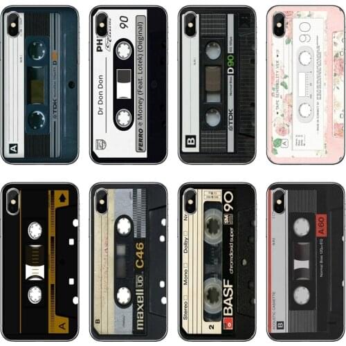 Magnetic Cassette audio tape Transparent Phone Case For iPhone 12 11 Pro Max Mini XS Max XR X 8 7 Plus 6 6S Plus 5 5S SE 2020