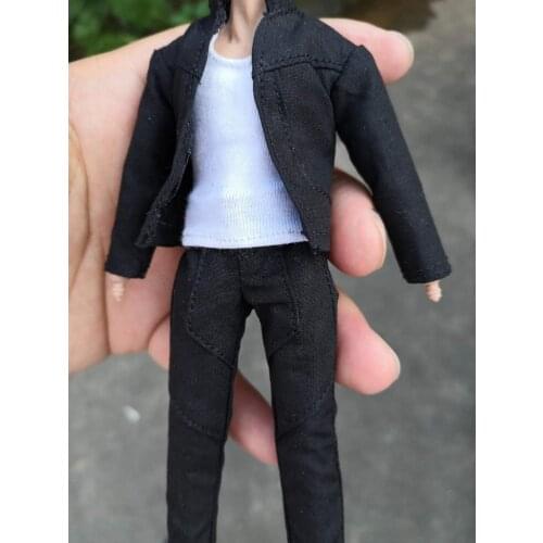 1/12 Soldier mens three-piece jacket and pants suit for 6 inch action figure body