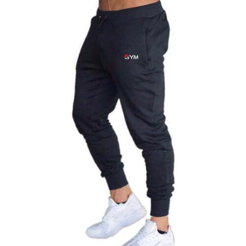 2018 New Mens gymsPants Letter Print Sweatpants Jogger Cottons Male Lace-up Casual Trousers Skinny Sweatpants