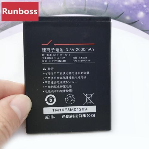 Original New 2000mAh KLB210N340 Battery For KONKA R1 R5 For Vivax FLY 2 Mobile Phone Battery
