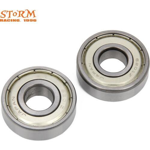 Motorcycle Front Wheel Hub Roller Bearings 6201 Z For Kawasaki Yamaha Suzuki KX100 KX80 KX 100 80 TTR50 TTR 50 YZ80 YZ85 RM65