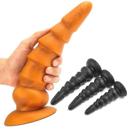 Pagoda Silicone Anal Plug Huge Dildo Anal Expansion Stimulator Butt Prostate Anal Massager Buttplug Sex Toys Men Women Stimulate