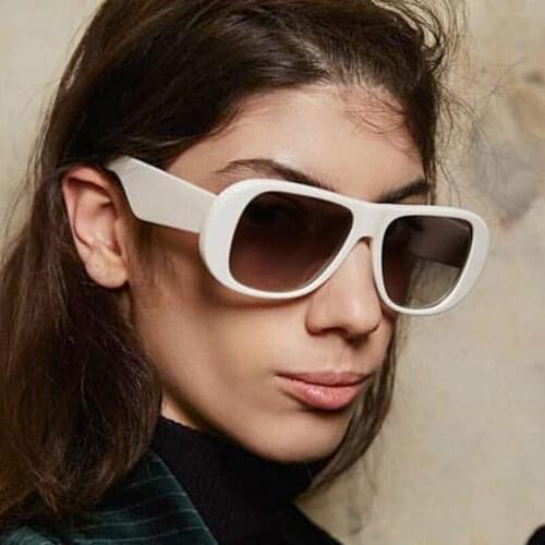 2021 Beige Pilot Sunglasses Women Fashion Luxury Brand Sunglass for Men Vintage Square Female Glasses Shades UV400