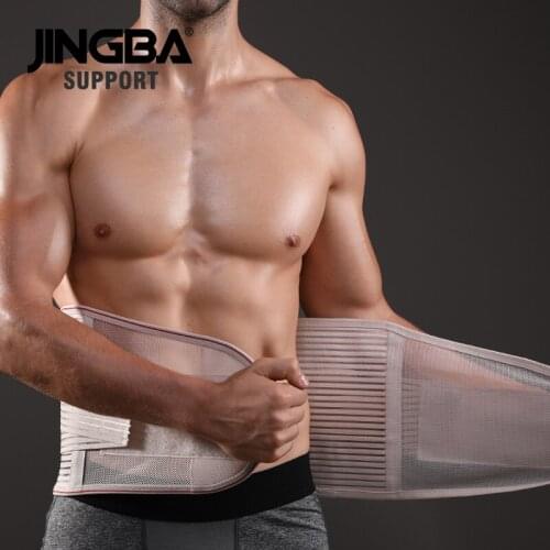JINGBA SUPPORT Sports fitness Sweat Belt Waist Trainer Body Shaper Abdominale Sports Lumbar joint Protector faja hombre Dropship