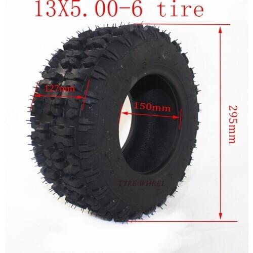 High Performance Hot Sale 13x5.00-6 Tubeless Tyre Fits for ATV QUAD Bike Gokart Scooter Mini Buggy Mower Snow Plow Tires