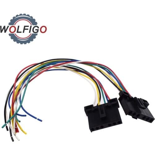 WOLFIGO 30cm Tail Lamp Wiring Harness Connector for Rear Tail Light Wiring Loom Harness Repair For Ford Transit Mk6 Mk7 1778452