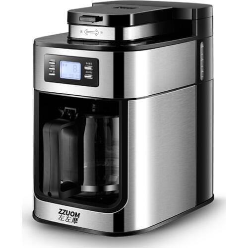 1.2L Cafe American Drip Coffee Maker LCD heat preservation Bean Grinder Household Fresh Grinding Coffee Machine