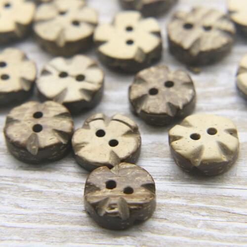 1.5cm coconut button garment pants DIY