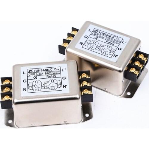 1pc Power EMI Filter 10A CW4L2-S (005) Connector