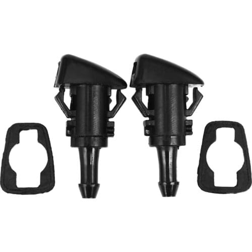 2pcs Car Front Windshield Wiper Water Spray Nozzle For 07-12 Dodge Caliber