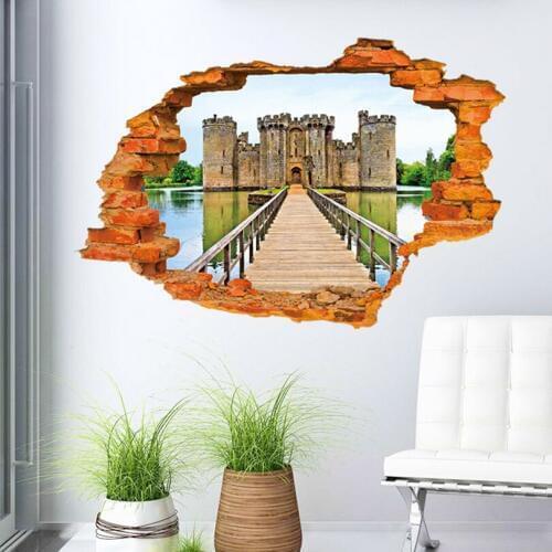 3D Happy fun wall stickers 3D three-dimensional wall stickers Household adornment wall stickers Creative wall stickers 916003