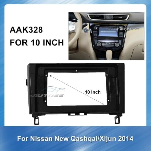 Car Audio RadioBig Screen Fascia Frame Adapter For NISSAN new Qashqai 2014 Car Dvd Frame Dash Audio Fitting Facias Panel