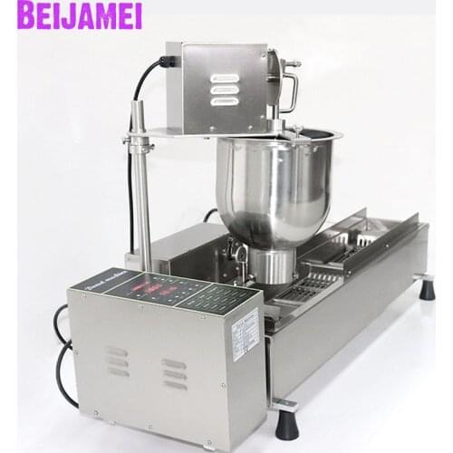 BEIJAMEI Automatic Donut Making Machine Mini Donut Maker Stainless Steel Donut Frying Machine Doughnut Fryer