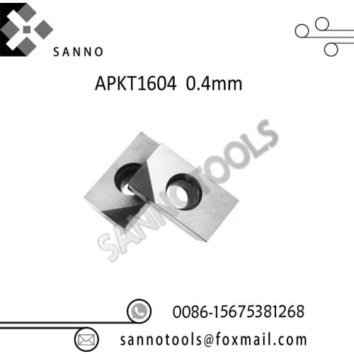 Free shipping! High quality 2pcs R0.4 APKT1604 / R0.8 APKT1608 CBN cnc carbide turning inserts