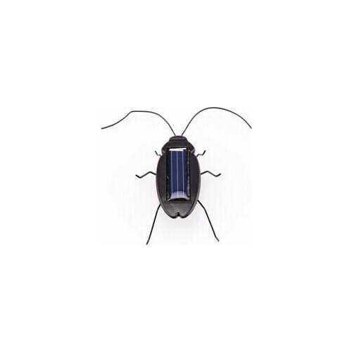 Black Children Insect Bug Teaching Fun Gadget Toy Gift Power Energy Solar Cockroach 6 Legs Babies Kids Novelty Solar Toys