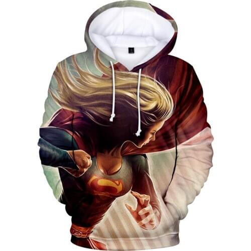 Cool Kara Danvers 3D Hoodies Fashion 3D Anime Kara Zor-EL Hoodie sweatshirts Supergirl(Kara Zor -EL)-Wikipedia Men/women Coats