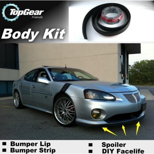 Bumper Lip Deflector Lips For Pontiac Grand Am Front Spoiler Skirt For TopGear Friends Car View Tuning / Body Kit / Strip