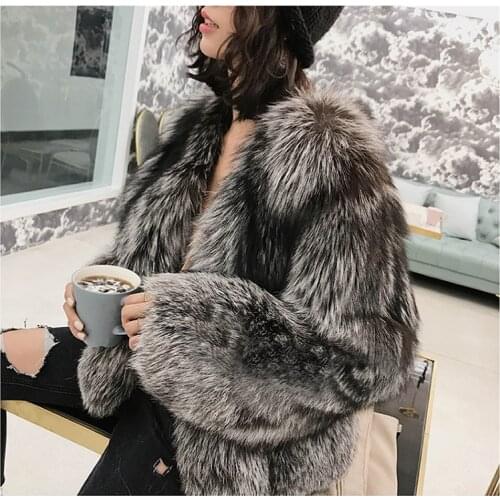 FURSARCAR Real Fox Fur Coat Skin Women Winter Thick Warm Genuine Leater Waistcoat Natrual Fox Fur Female Jacket Real Fur Coat