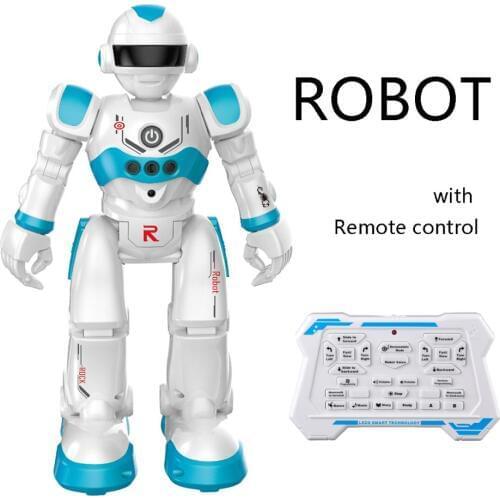 RC Toy Robot Intelligent Programming Gesture Sensing Speed Adjustment Smart Robot with Sliding and Walking Modes for Kids Boys