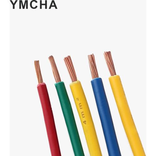 5 Meters BVR Battery Connection Cable Power Multi Strand Electric Wires Flexible Copper Core Car Inverter Fireproof Soft Wire