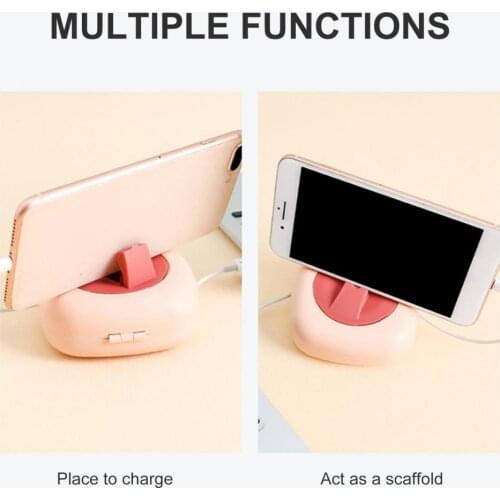 Smooth Surface Compact Table Securing Charging Wire Winder for Living Room