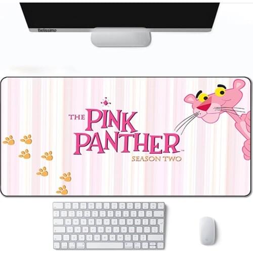 Pad Mouse Pink Panther Keyboard Razer Gaming Accessories Mause Pc Gamer Computer Pink Full Desk Cute Setup Mat Long Table Pads