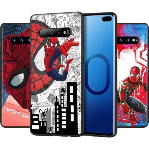 Marvel Avengers Spider-Man For Samsung Galaxy S21 S20 FE Ultra Lite S10 5G S10E S9 S8 Plus Soft Silicone Phone Case