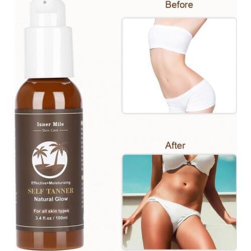 Natural Body Bronze Self Sun Tan Tanning Enhance Lotion 100ml Day Solarium Cream Sunscreen Tanner Lotion Sun block tanning oil