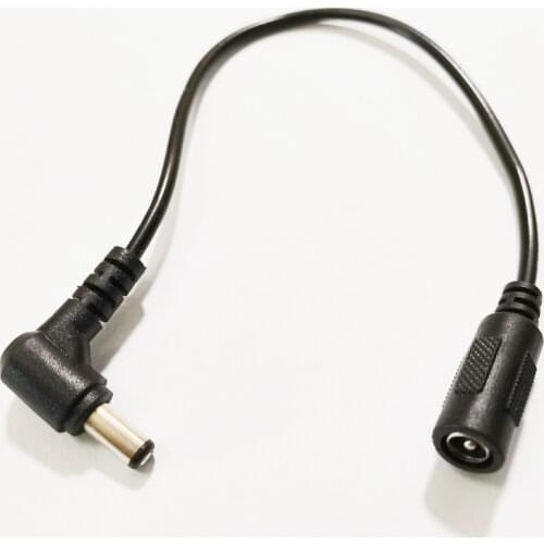 NCHTEK 90 Degree Angled DC Power 5.5x2.1mm Male to Female Plug Extension Connector Cable For CCTV Camera DVR/Free Shipping/2PCS