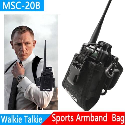 New Abbree MSC-20B Nylon Multi-functional Portable Radio Case Holder Holster for BaoFeng UV-5R UV-82 BF-888S Walkie Talkie